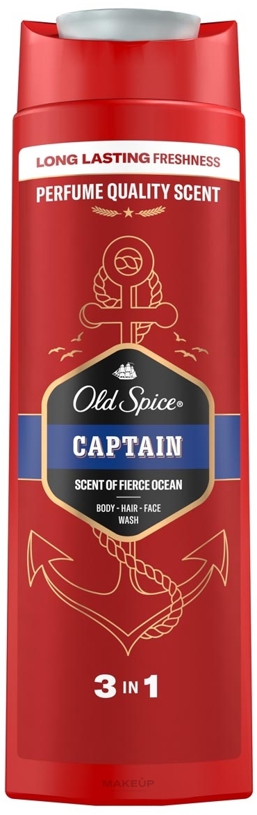 2in1 Duschgel & Shampoo "Captain" - Old Spice Captain Shower Gel — Bild 400 ml