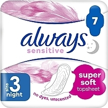 Düfte, Parfümerie und Kosmetik Damenbinden für die Nacht 7 St. - Always Sensitive Ultra Night