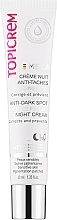 Düfte, Parfümerie und Kosmetik Nachtpeeling für das Gesicht - Topicrem Mela Anti-Dark Spot Gentle Peeling Night Cream