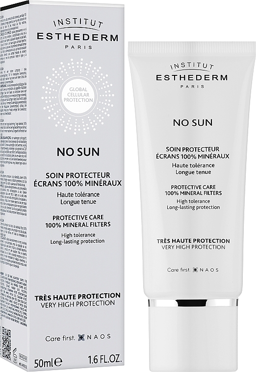 100 % mineralische Schutzcreme für Gesicht und Körper mit hohem UV-Schutz - Institut Esthederm No Sun 100% Mineral Screen Protective Care — Bild N2