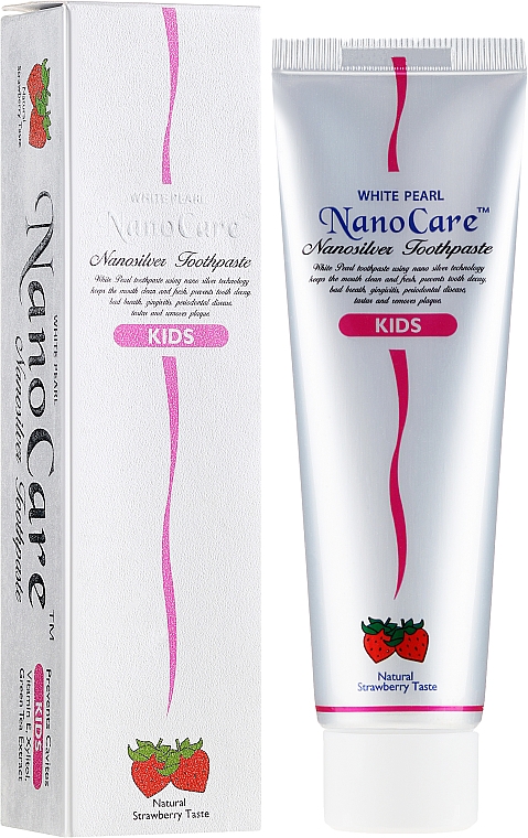 Kinderzahnpasta mit Erdbeergeschmack - VitalCare White Pearl NanoCare Kids Strawberry Toothpaste — Bild N1