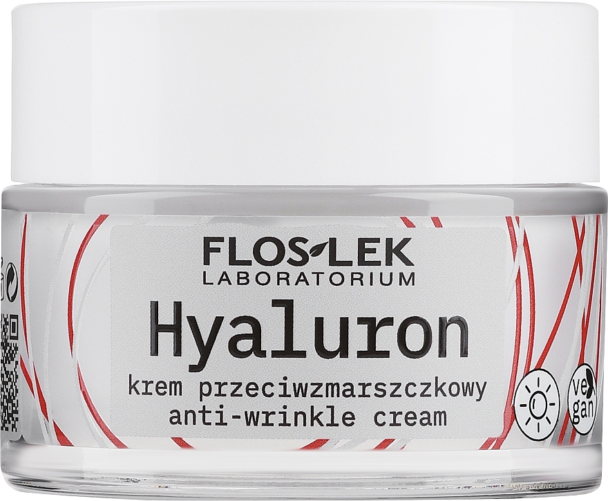 Tagescreme gegen Falten mit Hyaluronsäure und Präbiotika - Floslek Hyaluron Anti-Wrinkle Cream — Bild N2
