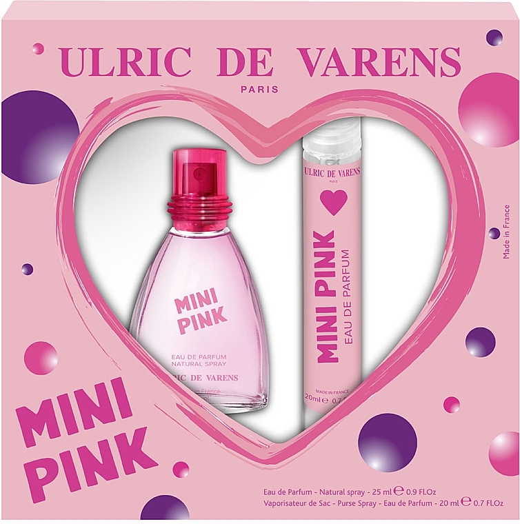 Ulric de Varens Mini Pink - Duftset (Eau de Parfum 25ml + Eau de Parfum Spray 20ml) — Bild N1