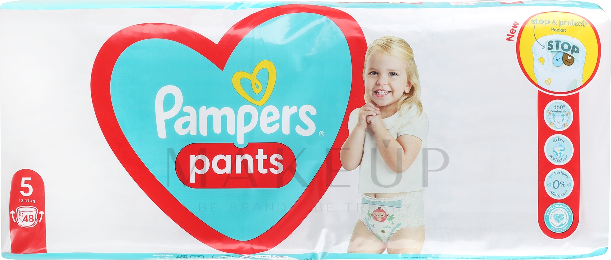 Windelhöschen Pants Größe 5 (Junior) 12-17 kg 48 St. - Pampers Pants Junior — Bild 48 St.