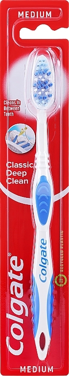 Zahnbürste mittel weiß-blau 2 - Colgate Classic Deep Clean — Bild N1