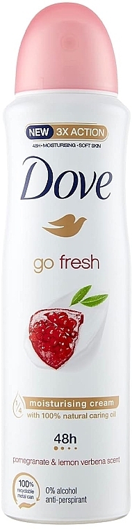 Antitranspirant Deodorant Granatapfel und Zitronenverbene - Dove Go Fresh 48h Pomegranate & Lemon Verbena — Bild N1