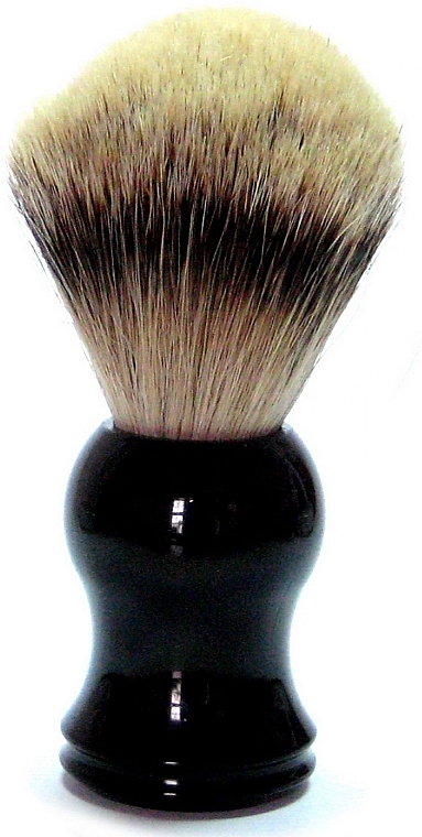 Rasierpinsel Kunsthaar schwarz - Golddachs Synthetic Hair Plastic Black — Bild N1