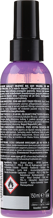 Volumen Haarspray - Syoss Big Sexy Volume Blow Dry Spray — Bild N2