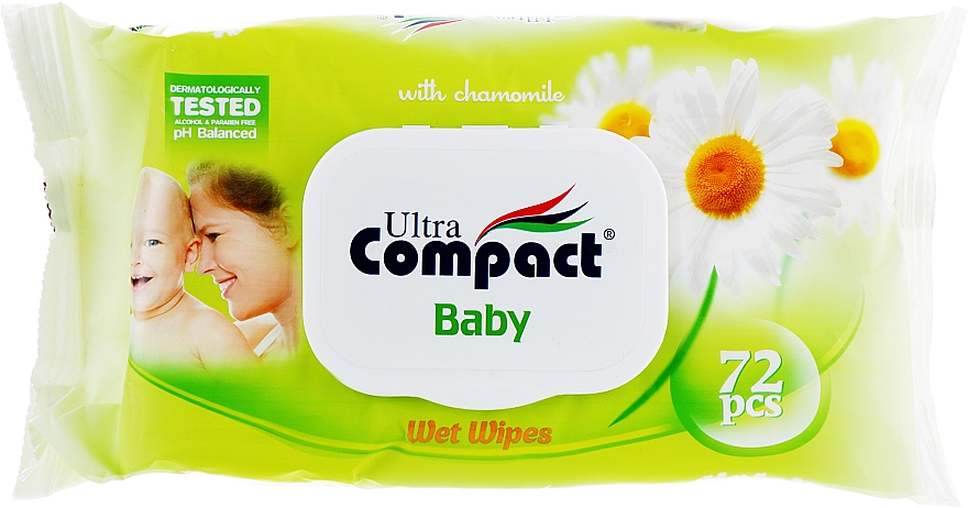 Feuchttücher für Babys mit Kamille - Ultra Compact Baby Wipes Camomile — Bild N1