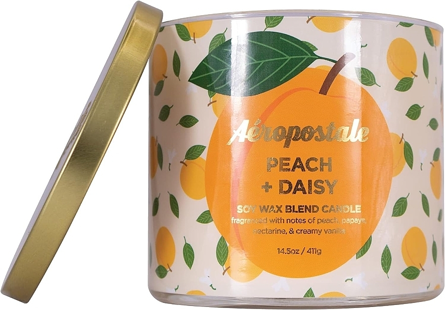 Duftkerze - Aeropostale Peach & Daisy Fine Fragrance Candle — Bild N2