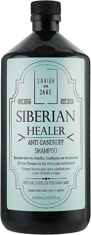 Anti-Schuppen Shampoo für Männer mit Minzöl und Zinksalz - Lavish Care Siberian Healer Anti-Dandruff Shampoo — Bild N1