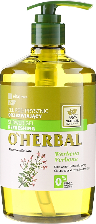 Erfrischendes Duschgel mit Eisenkraut-Extrakt - O'Herbal Refreshing Shower Gel — Bild N1