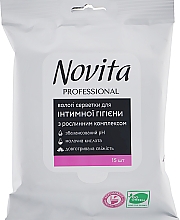 Feuchttücher für die Intimhygiene mit Kräuterkomplex 15 St. - Novita — Bild N1