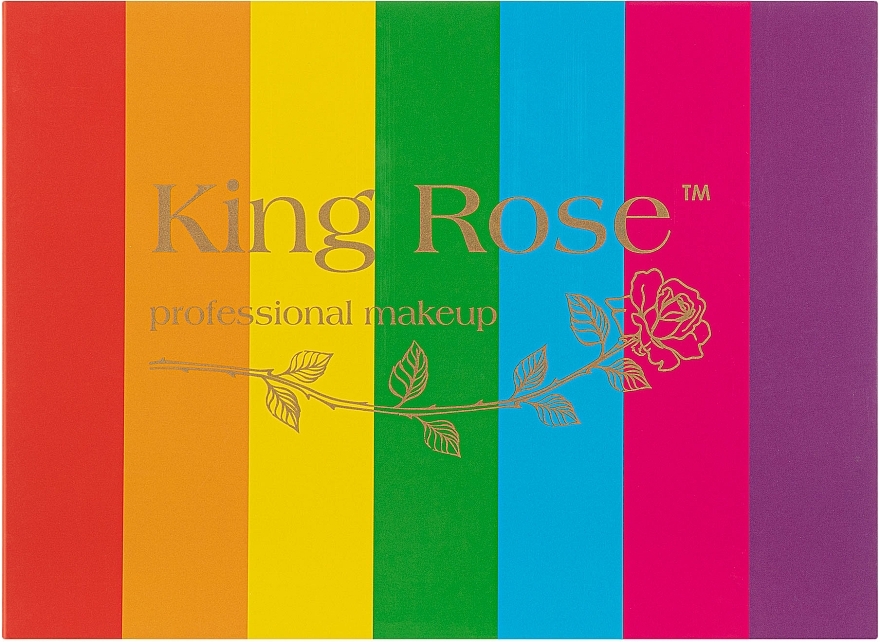 Make-up Palette Regenbogen 35 Farben - King Rose — Bild N1