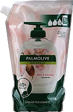 Flüssigseife mit Milchproteinen und Mandelduft - Palmolive Naturals Milk Almond Liquid Handwash Refill (Doypack) — Bild N3