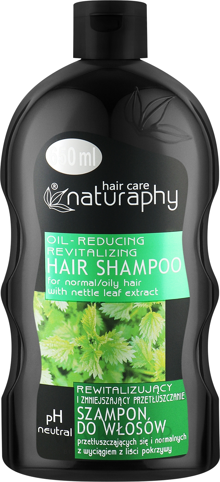 Shampoo für normales Haar mit Brennnesselextrakt - Naturaphy Nettle Leaf Extract Shampoo — Bild 650 ml