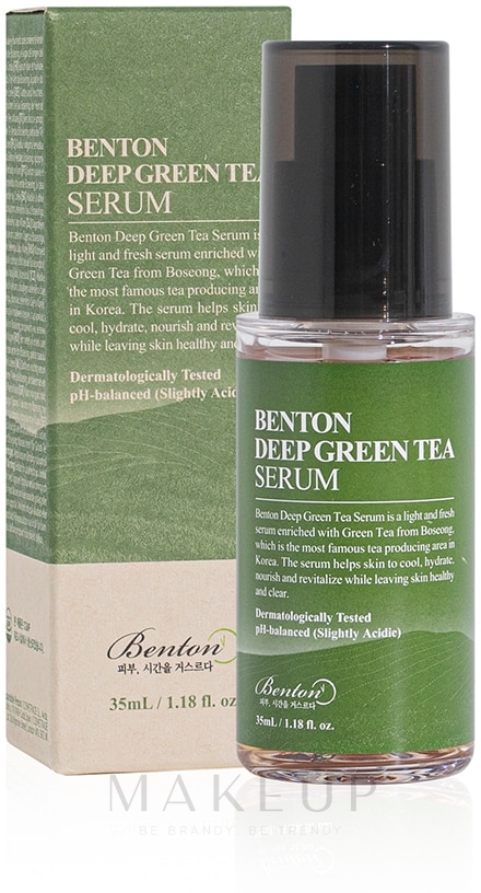 Feuchtigkeitsspendendes Gesichtsserum mit Grüntee-Extrakt - Benton Deep Green Tea Serum — Bild 30 ml