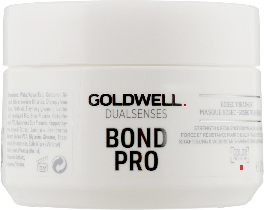 Maske für schwaches Haar mit Milchsäure - Goldwell DualSenses Bond Pro 60SEC Treatment — Bild N1