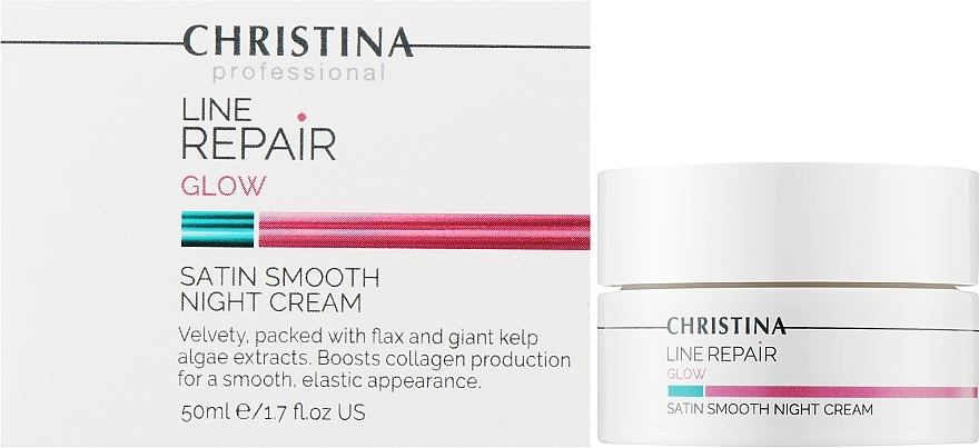 Gesichtscreme für die Nacht Glätte von Satin - Christina Line Repair Glow Satin Smooth Night Cream — Bild N2