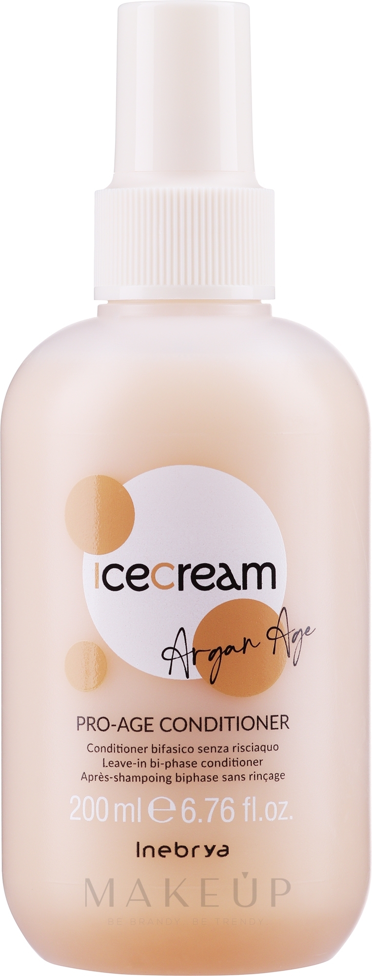 Zweiphasiger Conditioner mit Arganöl ohne Ausspülen - Inebrya Ice Cream Pro Age 2-Phase Conditioner Argan Oil — Bild 200 ml