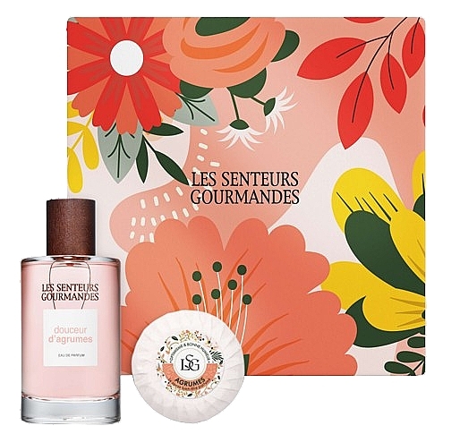 Les Senteurs Gourmandes Douceur D'agrumes  - Duftset (Eau de Parfum 100ml + Seife 70g)  — Bild N1