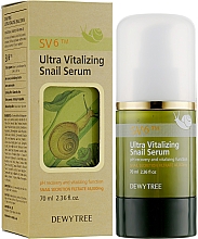 Düfte, Parfümerie und Kosmetik Vitalisierendes Gesichtsserum mit Schneckenschleimfiltrat - Dewytree Ultra Vitalizing Snail Serum