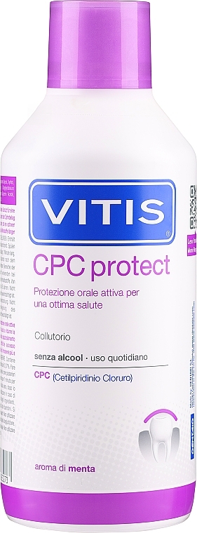 Mundwasser mit Cetylpyridiniumchlorid 0,07% - Dentaid Vitis Cpc Protect Mouthwash — Bild N1