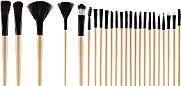 Make-up Pinselset 24-tlg. - Lewer Gold Brushes Black — Bild N2