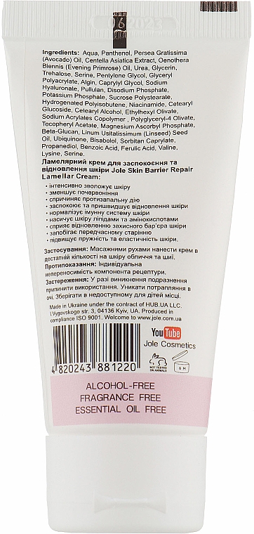 Revitalisierende Lamellenbehandlung mit Vitamin C und Centella - Jole Lamellar Treatment Calms Redness Barrier Repaire — Bild N2