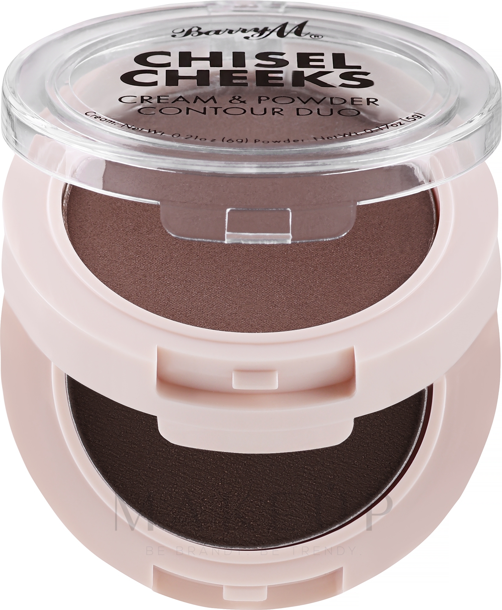Konturpalette - Barry M Chisel Cheeks Cream & Powder Contour Duo  — Bild Deep - CPCP3
