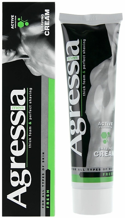 Männerpflegeset - Agressia Fresh (Rasiercreme 100ml + After Shave Balsam 75ml + Shampoo 250ml) — Bild N4