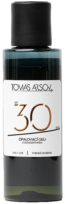 Bräunungsöl mit Astaxanthin - Tomas Arsov Suntan Oil SPF30 — Bild N1