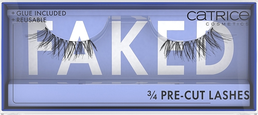 Künstliche Wimpern - Catrice Faked 3/4 Pre-Cut Lashes  — Bild N1