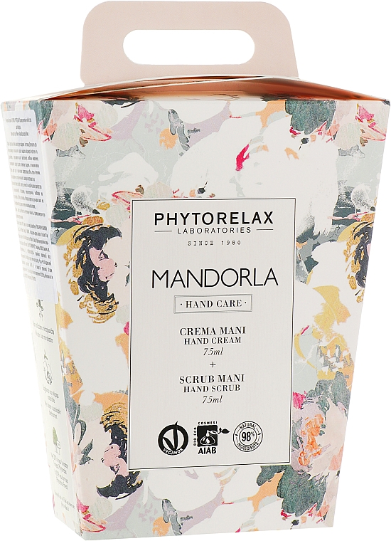 Handpflegeset - Phytorelax Laboratories Almond Body Ritual (Handcreme 75ml + Handpeeling 75ml) — Bild N1