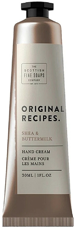 Handcreme Shea & Buttermilch - Scottish Fine Soaps Original Recipes Shea & Buttermilk Hand Cream — Bild N1