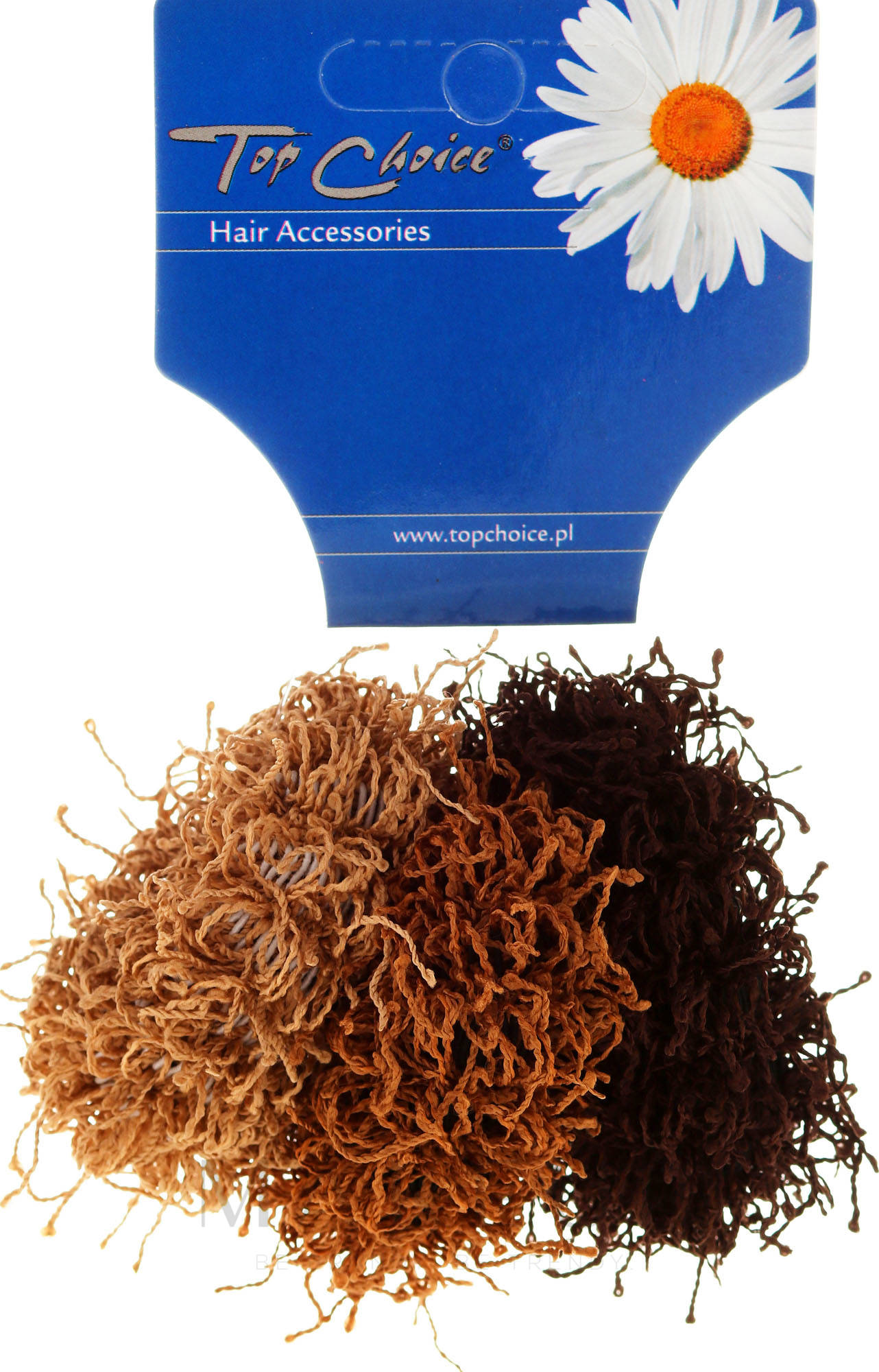 Haarbänder Spaghetti braun 3 St. - Top Choice — Bild 3 St.