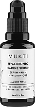 Düfte, Parfümerie und Kosmetik Hyaluronisches Meeres-Gesichtsserum - Mukti Organics Hyaluronic Marine Serum 