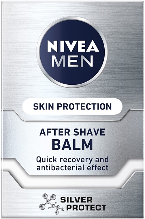 NIVEA MEN Silver Protect (Rasierschaum 200ml + After Shave Balsam 100ml + Deo Roll-on 50ml + Duschgel 250ml) - Körperpflegeset — Bild N5