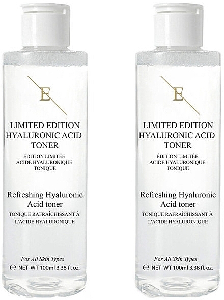 Gesichtspflegeset - Eclat Skin London Limited Edition Refreshing Hyaluronic Acid Toner (Gesichtstonikum /2x100ml)  — Bild N1