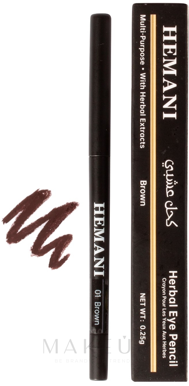 Kajalstift - Hemani Herbal Eye Pencil — Bild 01 - Brown