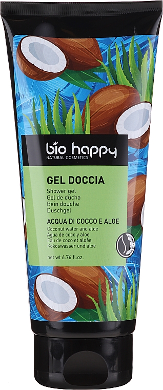 Duschgel mit Kokoswasser und Aloe - Bio Happy Shower Gel Coconut Water And Aloe