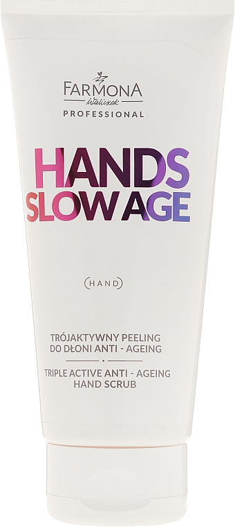 Anti-Aging Handpeeling - Farmona Professional Hands Slow Age Triple Active Anti-Ageing Hand Scrub — Bild N1