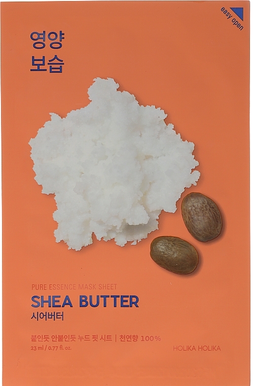 GESCHENK! Tuchmaske mit Sheabutter - Holika Holika Pure Essence Mask Sheet Shea Butter — Bild N1