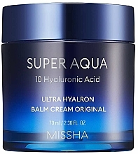 Düfte, Parfümerie und Kosmetik Feuchtigkeitsspendender Gesichtscreme-Balsam mit Hyaluronsäure - Missha Super Aqua Ultra Hyalron Balm Cream Original