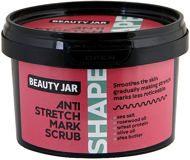 Glättendes Körperpeeling gegen Dehnungsstreifen - Beauty Jar Shape Anti-Stretch Mark Scrub