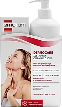 Düfte, Parfümerie und Kosmetik Set - Emolium Dermocare Set (sh/gel/400ml + shm/200ml)
