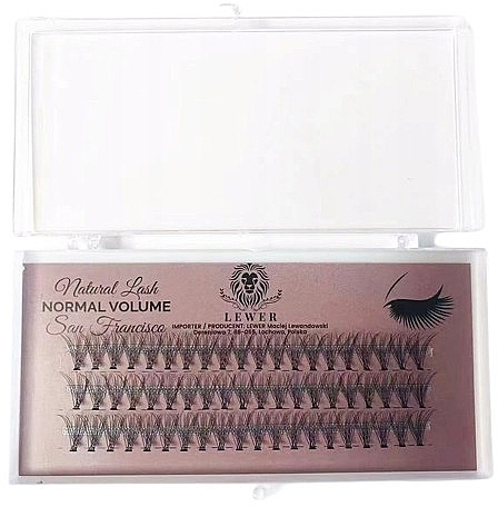 Wimpernbüschel 12 mm C 60 St. - Lewer Natural Lash Normal Volume San Francisco — Bild N1