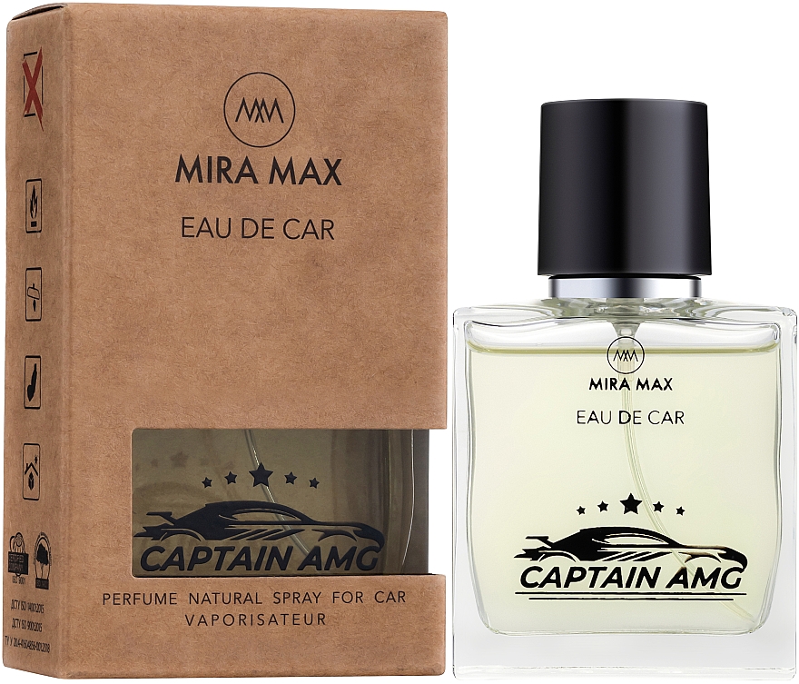 Autolufterfrischer - Mira Max Eau De Car Captain AMG Perfume Natural Spray For Car Vaporisateur — Bild N1