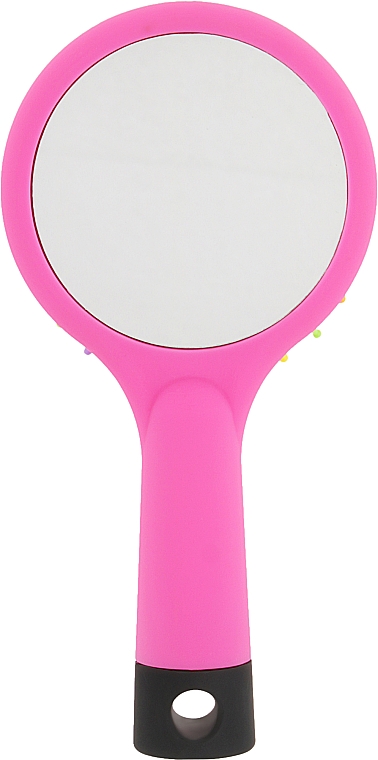 Haarbürste mit Spiegel Regen rosa - Perfect Beauty — Bild N3