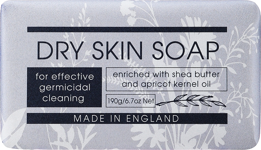 Seife mit Sheabutter und Aprikosenkernöl für trockene Haut - The English Soap Company Take Care Collection Dry Skin Soap — Bild N1